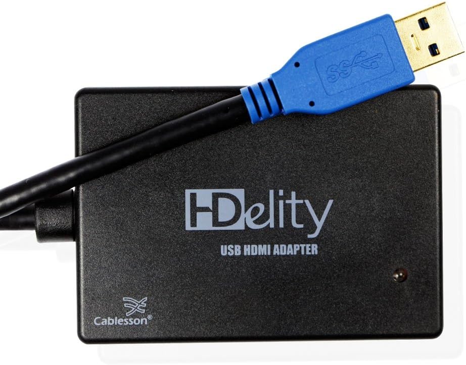 Cablesson HDelity USB 3.0 to HDMI Converter/Adapter Cable - 1080p Full HD Ready, External Videocard, Multi Display Adapter Windows 7