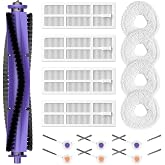 Replacement Parts Accessories Compatible with Narwal Freo Robot Vacuum ONLY | 1 Roller Brush,4 HEPA Filters, 4 Mop Pads, 6 Side Brushes, NOT for Freo Z10/Z10 Ultra/Z Ultra/X Ultra