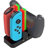 TALK WORKS Joy Con Charging Dock for Nintendo Switch - Controller and Joycons Charger Base Station Stand Holder - Remote Game