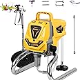 Airless Paint Sprayer for House Painting,1100W High Efficiency Airless Sprayer with Low Overspray,3300PSI Paint Sprayer for Home Interior Fence DIY Garage,DIY Handyman