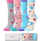 HAPPYPOP Gifts for Nurses Dental Assistants - Dentist Hygienist Tooth Gifts, Nursing Socks