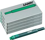 LAMY T10 Green Ink Cartridges Set of 4 Large Capacity 1.25 ml