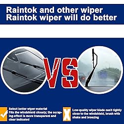 RAINTOK Windshield Wiper Blade Set Replacement for