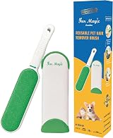 Fur Magic Pet Hair Remover Lint Brush Self-Cleaning Base Green