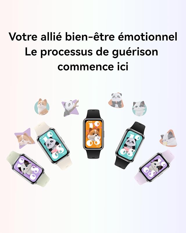 Band 11 Montres connectées, Fonctionne avec iOS et Android, Blanc