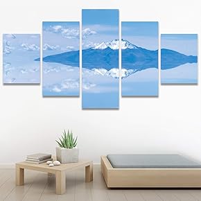 SIGNWIN 5 Panel Canvas Wall Art Modern Art...