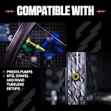 Muc-Off Tubeless Valves V2 7075 Aluminium Presta 44mm Green with Core Tool view 4