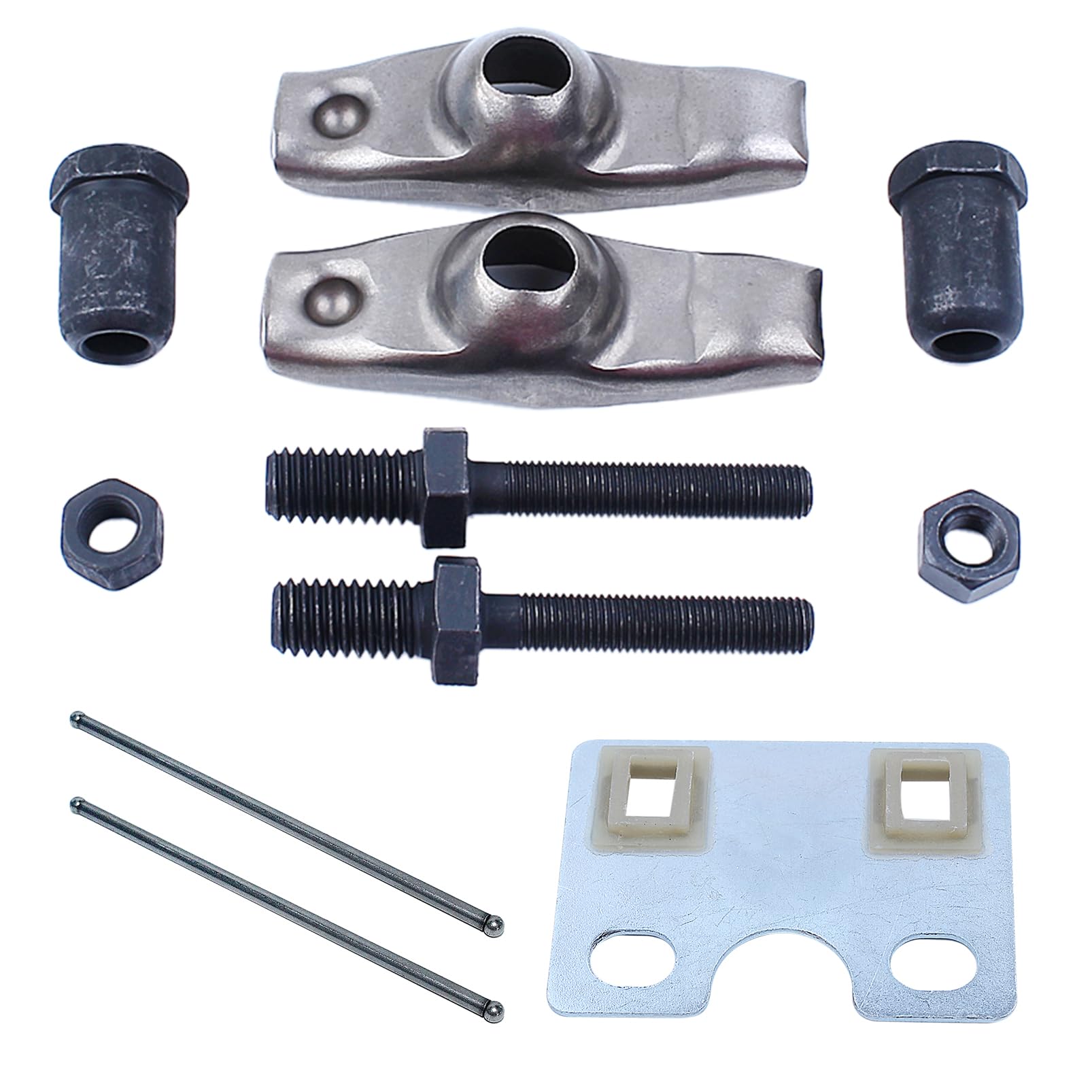 Haishine Valve Push Rod Guide Plate Rocker Arm Kit Fit for Honda GX340 GX390 Chinese 188F 11/13HP Gasoline Engine Motor Generator Water Pump
