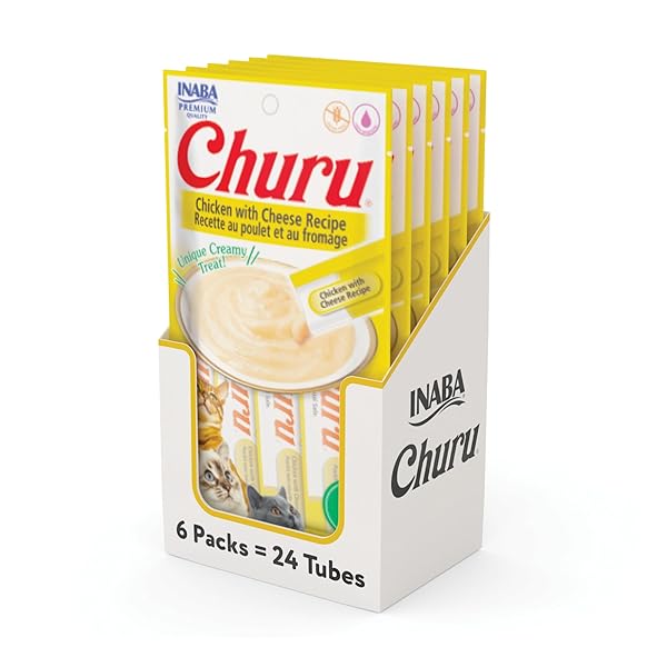INABA CHURU CAT TREATS, GRAIN-FREE, LICKABLE, SQUEEZABLE CREAMY...