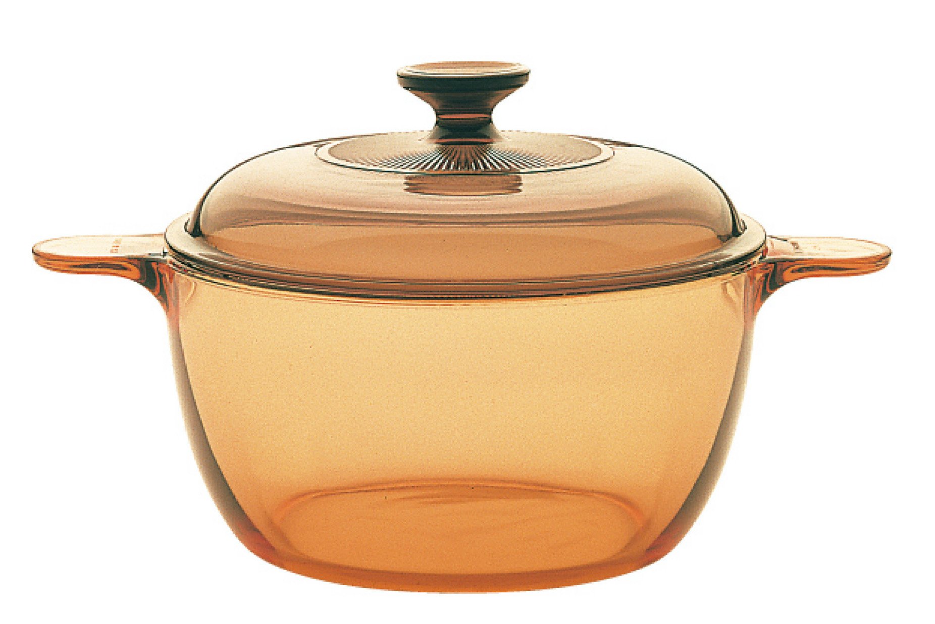 VISIONS 1.5 Litre Pyroceram Glass Cookpot with Glass Cover, Brown โ image 1