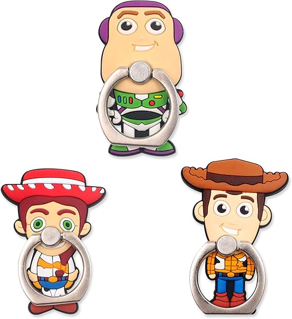 Amazon.com: Finex 3 Pcs Set Toy Story Jessie Woody Buzz Lightyear 2-in-1 Mobile Cell Smart Phone Kickstand Finger Ring and Holder Stand Grip for iPhone Samsung Android