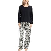 MUK LUKS Sweater Weather Women's Pajama 2-Piece Set, Super Soft Long Sleeve Shirt and Pants, Pijama De Mujer