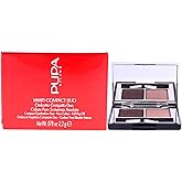 Pupa Milano Vamp! Compact Duo Eyeshadow - Adjustable Coverage And Great Blendability - High Concentration Of Pigments - Texture - 004 Bronze Amber - 0.078 Oz