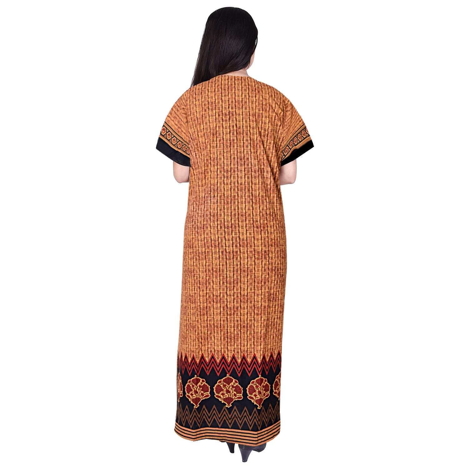 jwf women's cotton nighty, nightdress (free size)