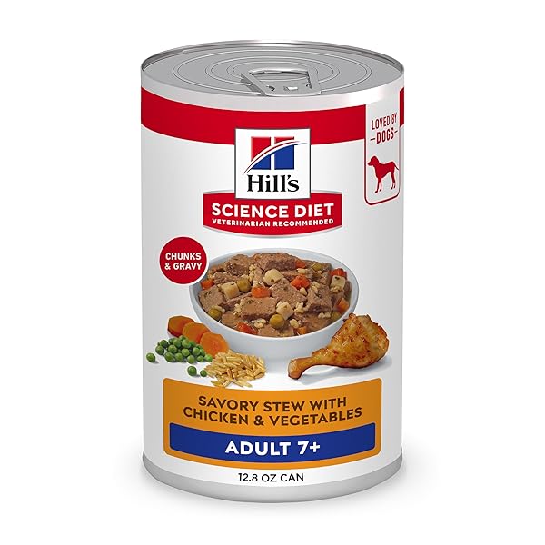 HILL’S SCIENCE DIET ADULT 7+ WET DOG FOOD,...