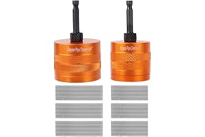 1/2" & 3/4" Copper Pipe Cleaner Set with 6 Brush Blades, Professional Metal Plumbing Tools Equipment Fittings for Removing Ru