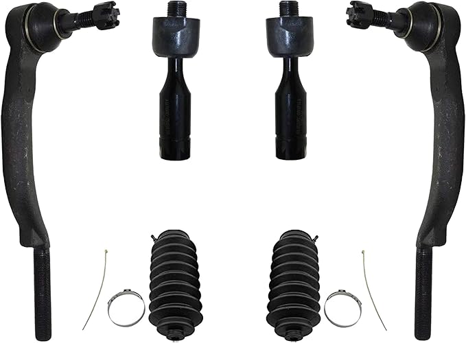 6 pc New Front /& Rear Stabilizer Bars Outer Tie Rods Kit  for Trailblazer Envoy