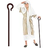 fun shack Shepherd Costume for Kids with Cane, Boys Shepherd Costume, Boys Bible Costumes, Nativity Costumes for Kids