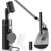 Wynaura Pro Golf Club Cleaner Brush with Golf Groove Sharpener Tool Suitable for U & V-Grooves 8 Inches Golf Water Brush with Retractable Clip Hold 5oz of Water Perfect Golf Accessories for Men/Women