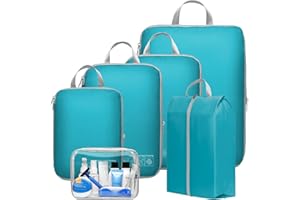 Cambond Compression Packing Cubes for Travel Women - Lightweight Luggage Organizers Bag Packing Cubes for Carry on Suitcases