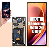 Replacement Screen for Samsung Galaxy Note 20 Ultra 5G (SM-N986U) - Premium OLED Display with Frame, Full Assembly Digitizer Touch Screen, Supports Ultrasonic Fingerprint Unlock,Repair Kit Included