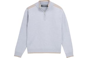 X RAY RAW X (4-12) Quarter-Zip Long Sleeve Mock Neck Knit Sweater for Kids and Boys, Big Kids Knit Sweater for Fall and Winter