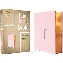 MS Bibleセット Pearlized Cherry Pink Faux Leather King James Version Gift Edition