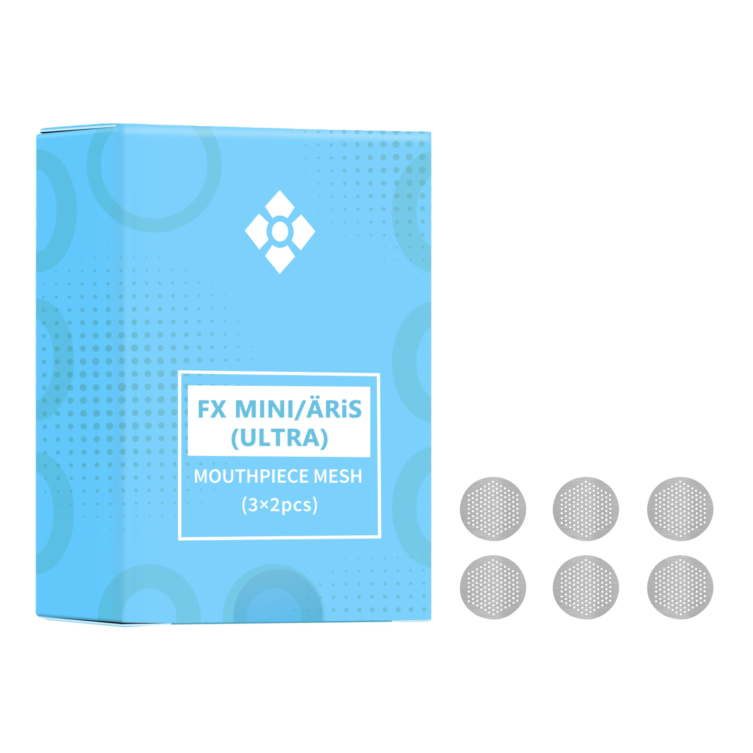 WOLKENKRAFT FX MINI (Ultra) | ÄRiS (Ultra) Mouthpiece Strainers | 6 Pieces | High Quality Original Accessories for WOLKENKRAFT FX Mini (Ultra) and ÄRiS (Ultra) Vaporizers *no Nicotine*