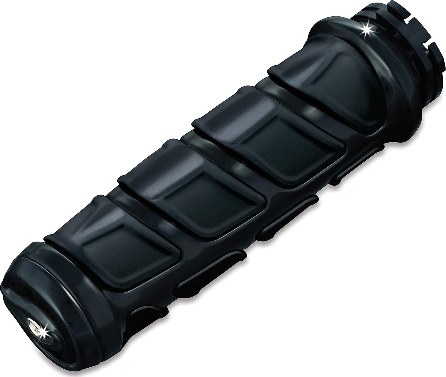 Kuryakyn 6373 Premium Kinetic Handlebar Grips: Universal Fit for Motorcycles with 1" Diameter Bars, Gloss Black, 1 Pair: Automotive