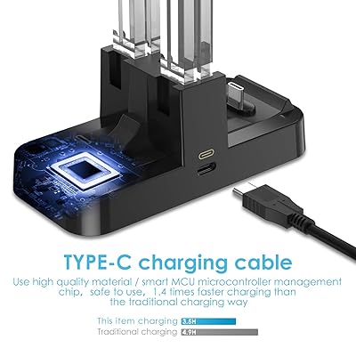 Buy Kingtop Controller Charger For Nintendo Switch Pro Controller And Joy Con 6 In 1 Charging Dock Stand Station With Led Charging Indicator And Usb Type C Charging Cable Online In Indonesia B078s6fz1f