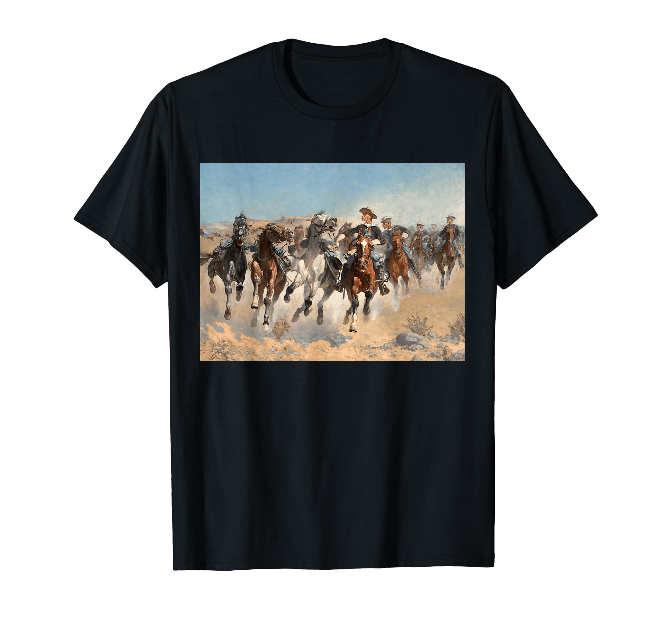 The fourth troopers moving the led horses T-Shirt