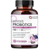 NATURE TARGET Probiotics for Women, 100 Billion CFUs Probiotic with Digestive Enzymes & Prebiotics, Vaginal Probiotics with Cranberry for Urinary Tract Health, pH Balance, 90 Veggie Capsules