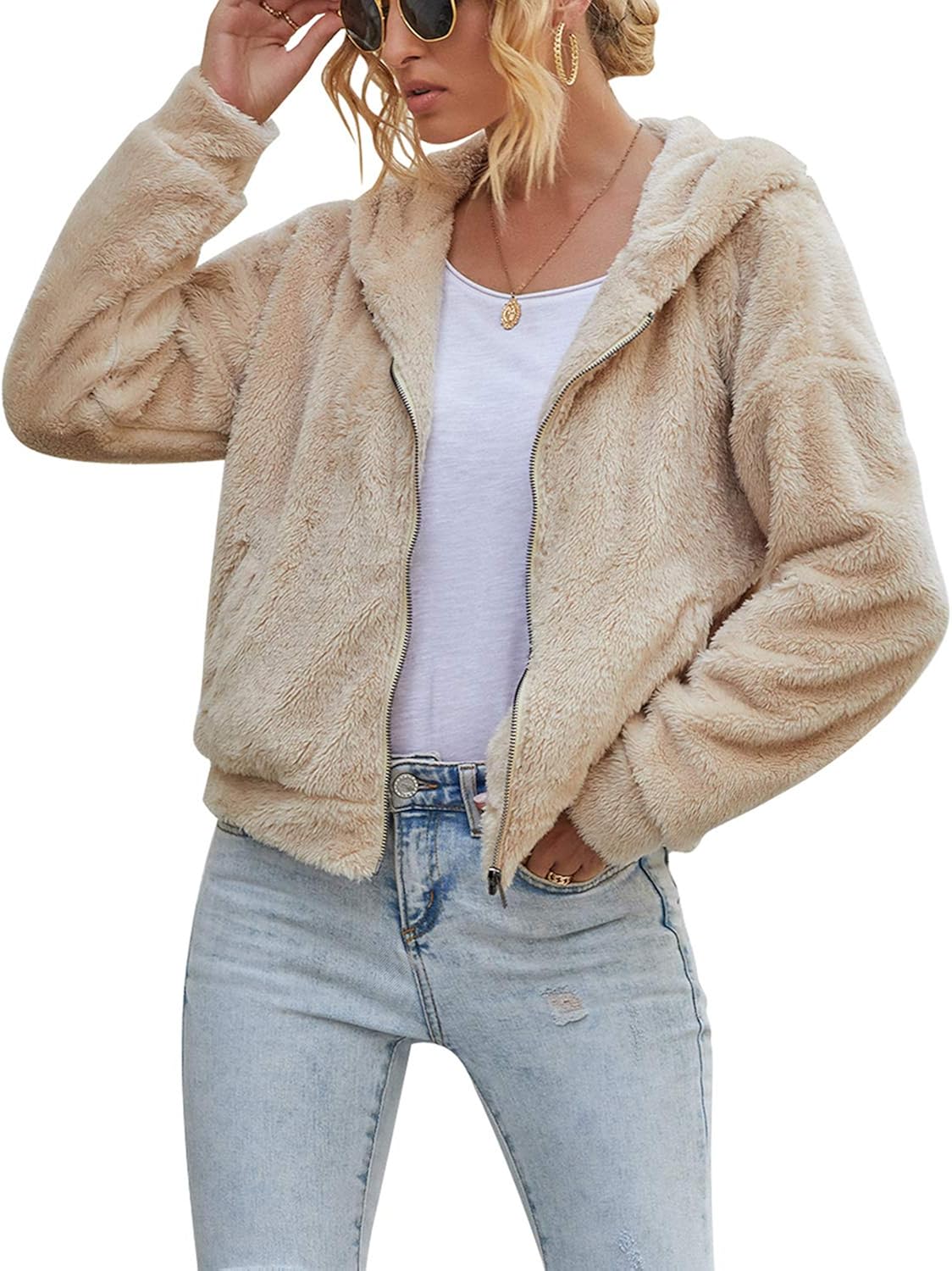 teddy bear fleece jacket