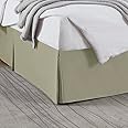 Nestl Green Full XL Bed Skirt - Full XL Size Bed Skirt 14 Inch Drop - Brushed Microfiber Bed Skirts - Hotel Quality Pleated Bed Skirt - Shrinkage & Fade Resistant