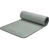 Retrospec Solana Yoga Mat Thick 1/2in Non-Slip Workout Mat with Nylon Strap - 72x24in Exercise Mat for Pilates, Stretching & Fitness - BPA Free, Easy Clean