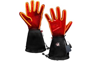 ActionHeat Battery Heated Gloves for Men, Thin, Waterproof, Electric Gloves, 3 Heat Setting, Up to 8 Hours of Run Time