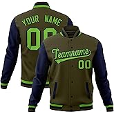 KXK Personalized Varsity Jacket Custom Men Women Casual Baseball Letterman Bomber Jackets Stitched Letters Number