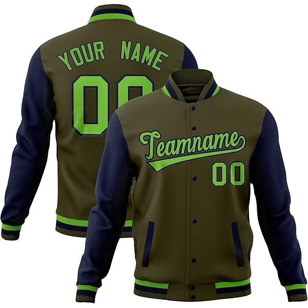 Custom Mens Varsity Jacket Baseball Letterman Bomber Jackets
