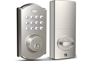ELAMOR M19 Keyless Entry Door Lock with Keypad, Electronic Deadbolt with 2 Keys, 50 User Codes, Smart Lock for Front Door, Au