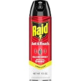 Raid Ant &amp; Roach Killer Bug Spray, Lemon Scent, 17.5 oz | Kills Ants &amp; Roaches on Contact, Keeps Killing For Up to 13 Weeks, For Home Use, No Lingering Chemical Odor