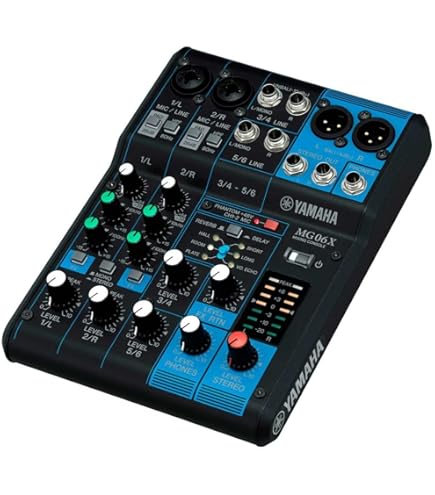 Yamaha AG06 6-Channel Mixer / 2 Microphone : Amazon.com.br