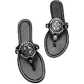 katliu Women's Flat Sandals Flip Flop Thong Sandals Cute Dressy Sandals