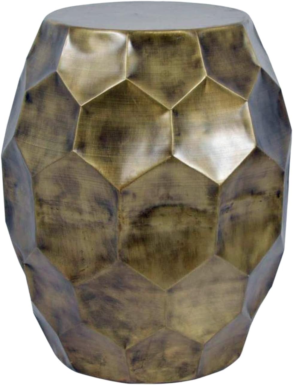 Madhu S Collection Honeycomb Antiqued Metal Side Table Stool Amazon Co Uk Kitchen Home