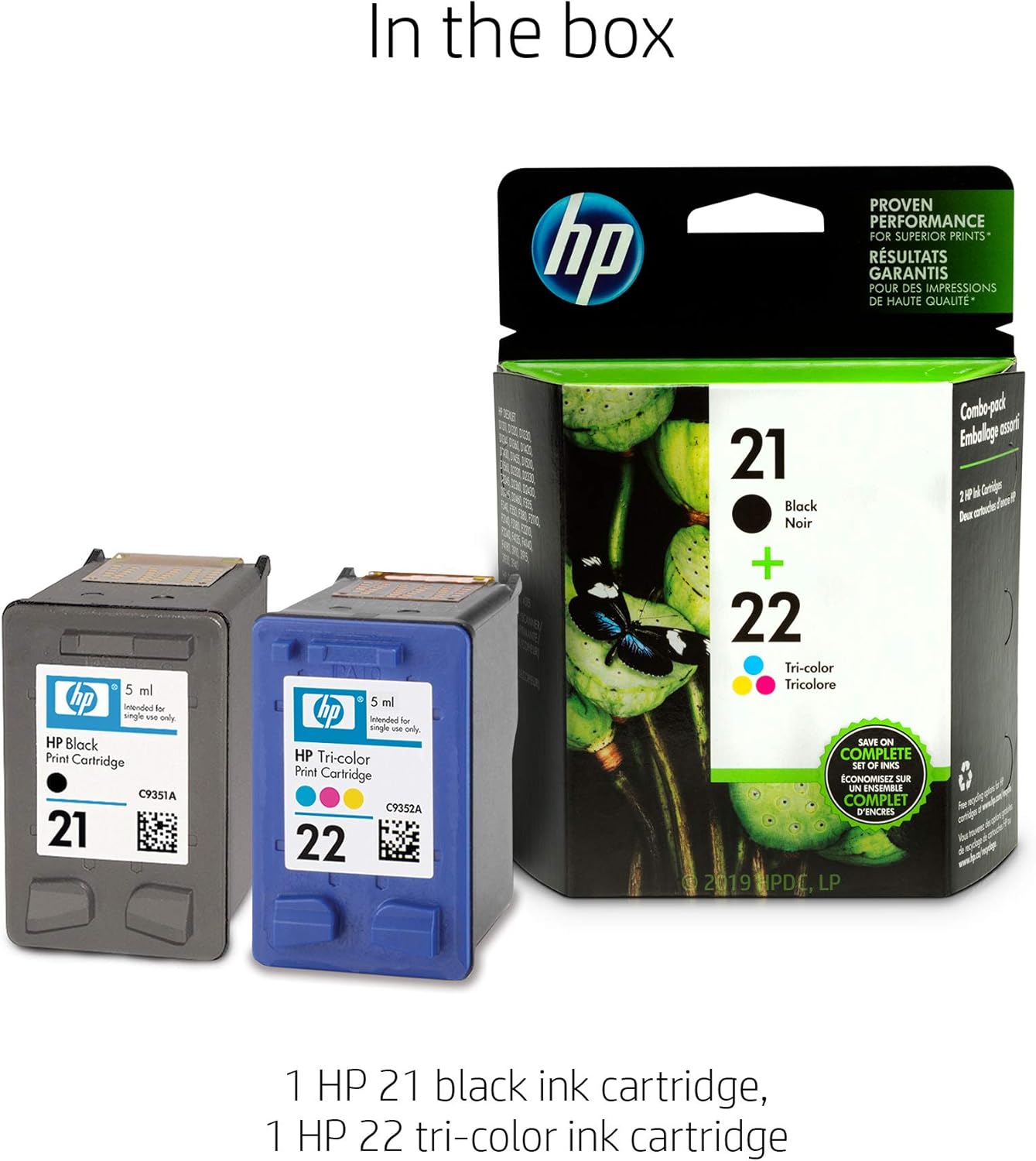 hp 21 and 22 ink