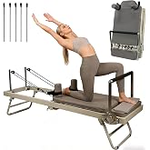 500LBS Professional Pilates Reformer, Foldable Pilates Reformer Machine, 5-Fold Resistance System, Pilates Reformer Equipment for Home Use, Reformer Pilates Machines for Advanced &amp; Beginner Users