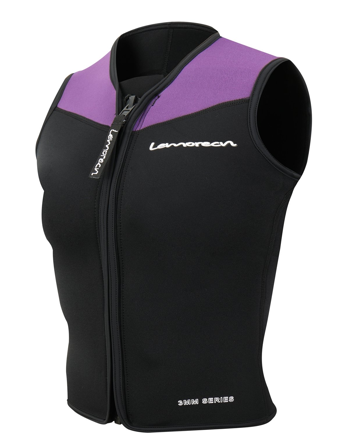 Lemorecn Womens Wetsuits Top Premium Neoprene 3mm Zipper Diving Vest
