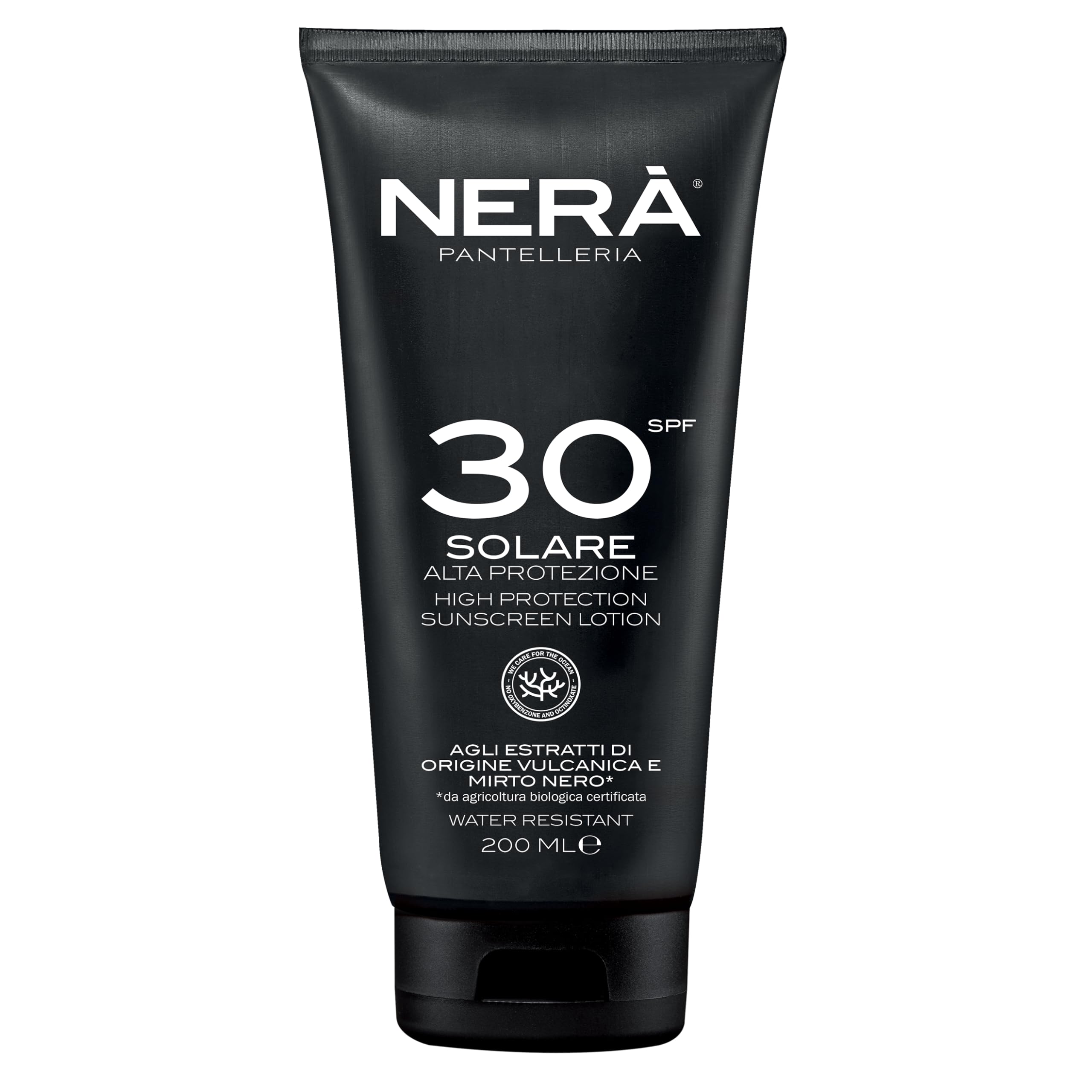 NERA Pantelleria High Protection SPF 30 Sunscreen: Water-Resistant, Vitamin Enriched with UVA & UVB Filters. Age-Defying Body Sunscreen Lotion 200ml for Men and Women