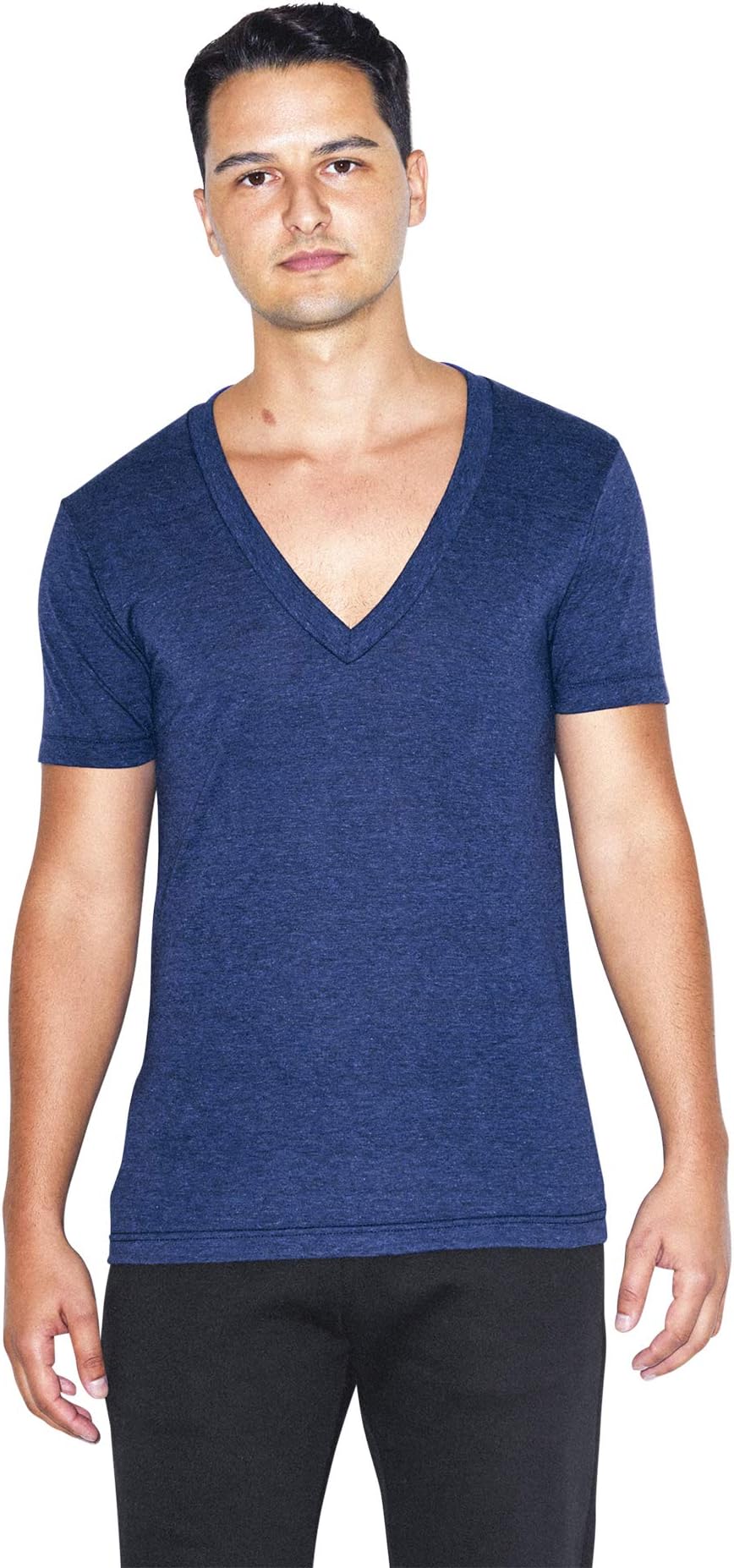 Women's Tri-Blend Deep V-Neck Short Sleeve T-Shirt