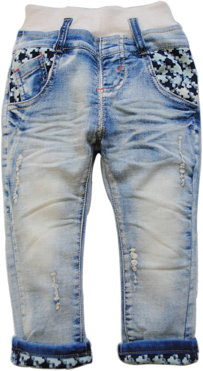 3869 Spring Baby Boys Jeans Soft Denim Light Blue Casual Pants Baby Jeans Trousers: Clothing