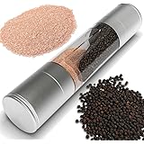 Infinity Lifestyle - Stainless Steel Salt and Pepper Grinder Set, with With Long Lasting Ceramic Grinder Mechanism. Ceramic Grinder,